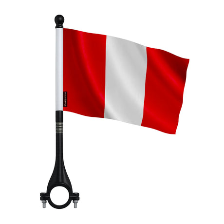 Mini drapeau vélo pérou en polyester pour visibilité optimale