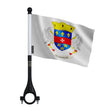 Mini drapeau vélo saint-barthélemy en polyester durable