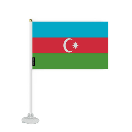 Mini drapeau ventouse azerbaïdjan en polyester - pixelforma