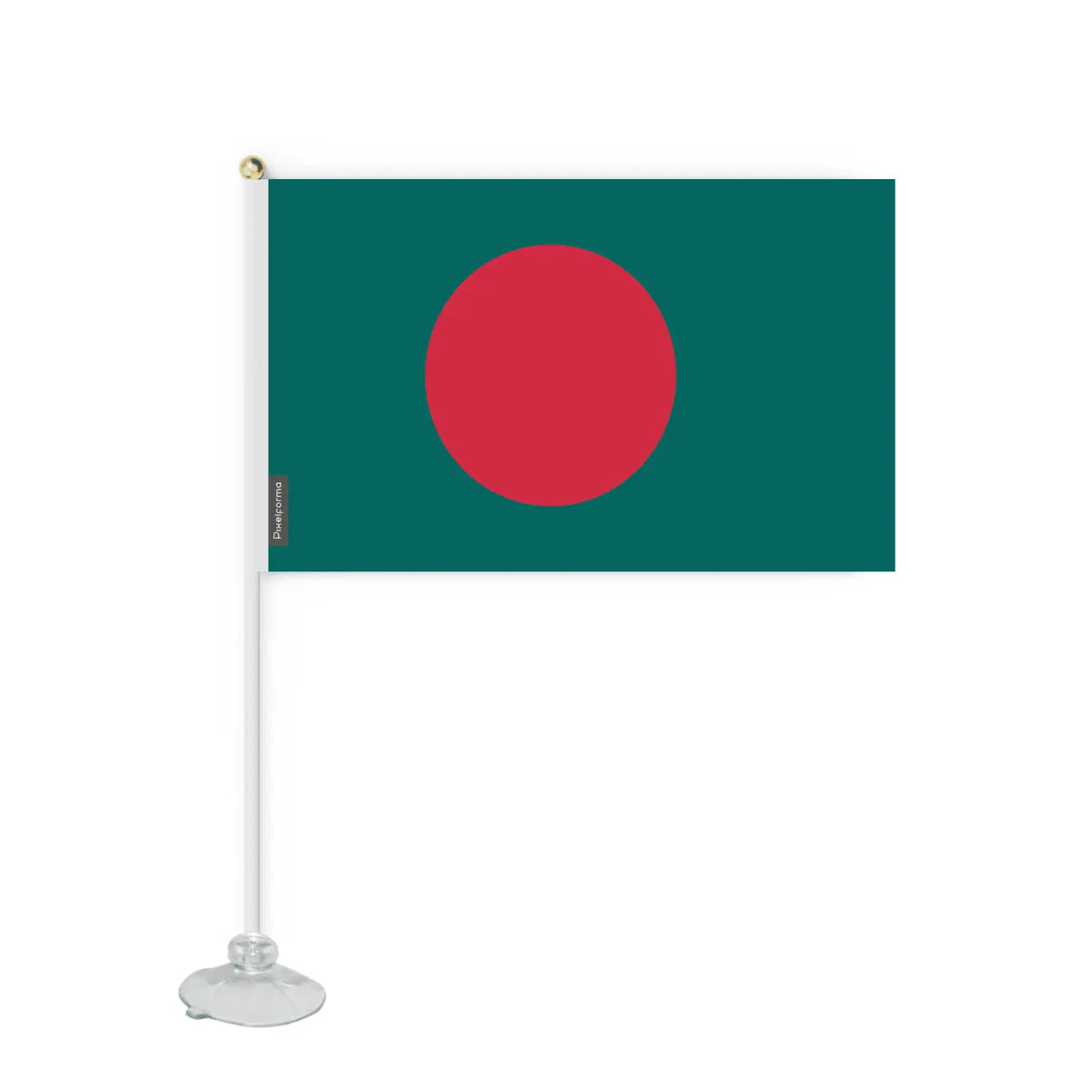 Mini drapeau ventouse bangladesh en polyester - pixelforma