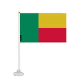 Mini drapeau ventouse bénin en polyester - pixelforma