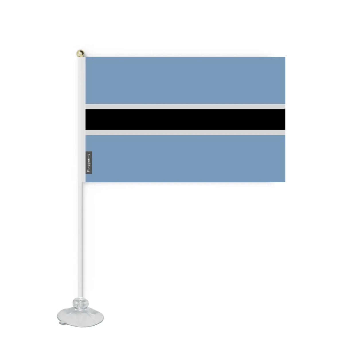 Mini drapeau ventouse botswana en polyester - pixelforma