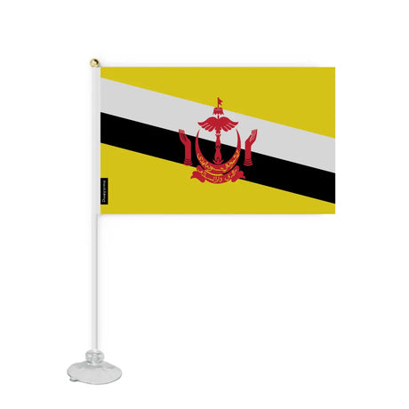 Mini Drapeau Ventouse Brunei en Polyester - Pixelforma 