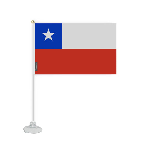 Mini drapeau ventouse chili en polyester - pixelforma