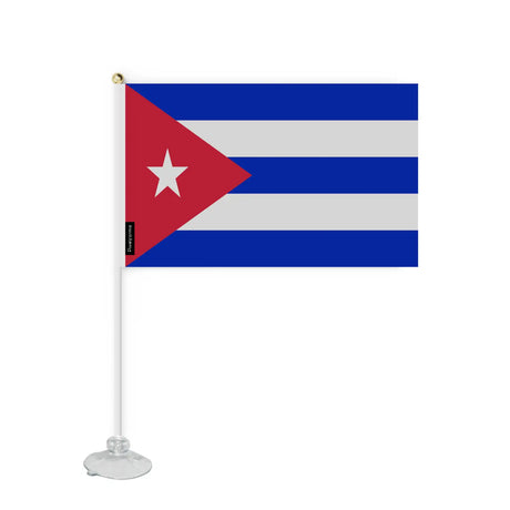 Mini drapeau ventouse cuba en polyester - pixelforma