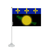 Mini Drapeau Ventouse de Guadeloupe en Polyester - Pixelforma 