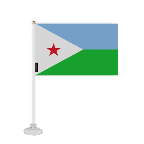 Mini Drapeau Ventouse Djibouti en Polyester - Pixelforma 