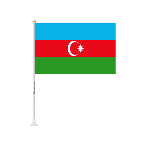 Mini drapeau ventouse Drapeau de l'Azerbaïdjan - Pixelforma