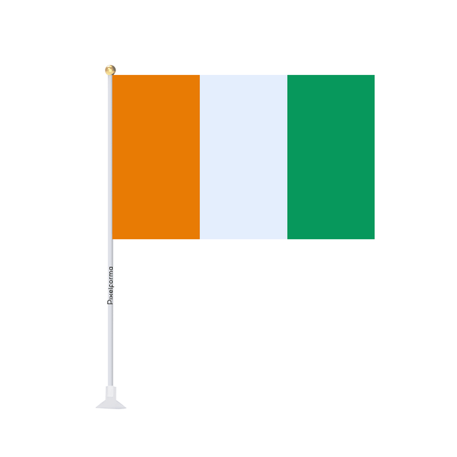 Mini drapeau ventouse Drapeau de la Côte d'Ivoire - Pixelforma