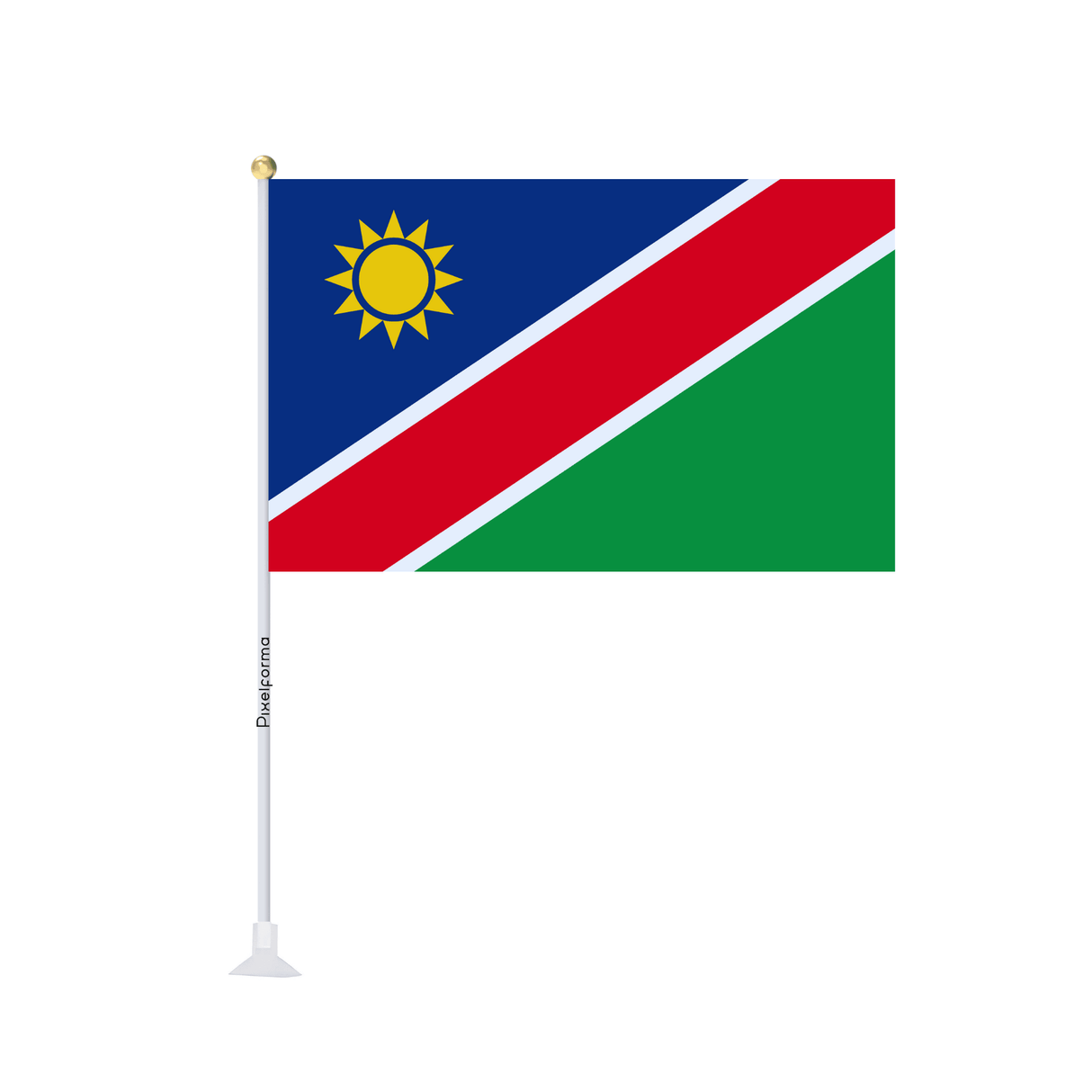 Mini drapeau ventouse Drapeau de la Namibie - Pixelforma