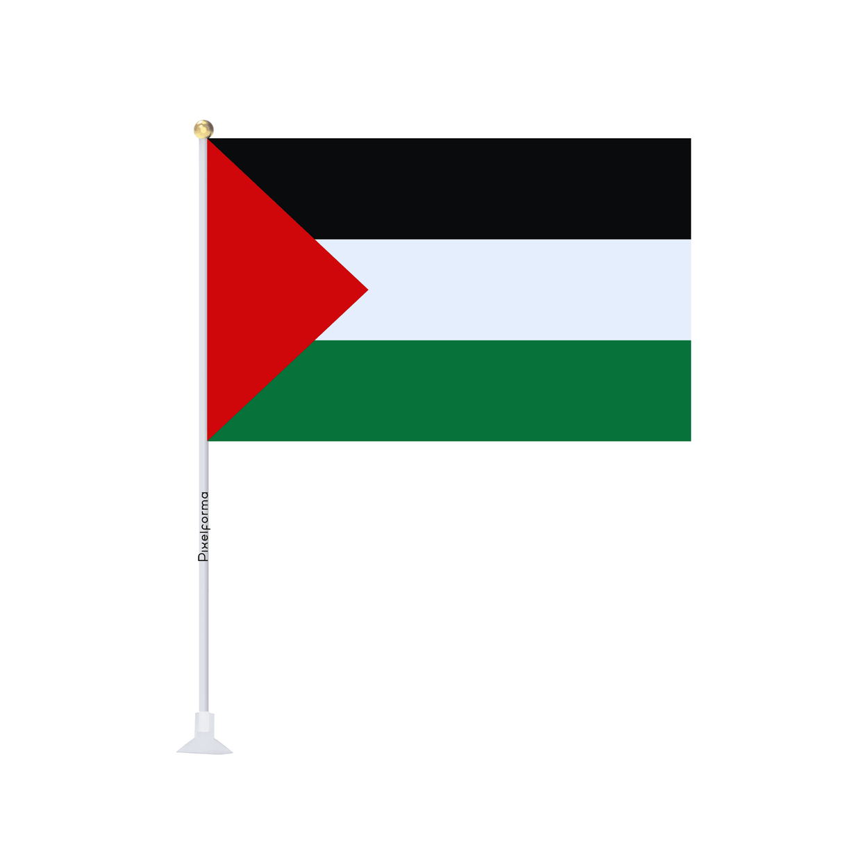 Mini drapeau ventouse Drapeau de la Palestine - Pixelforma