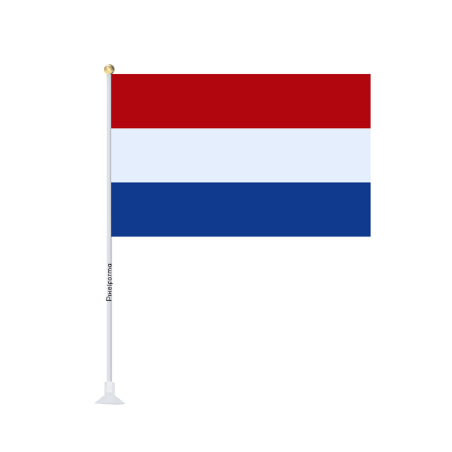 Mini drapeau ventouse Drapeau des Pays-Bas - Pixelforma