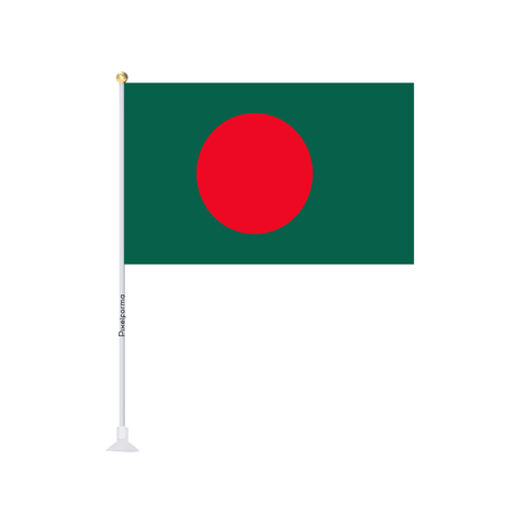 Mini drapeau ventouse Drapeau du Bangladesh - Pixelforma