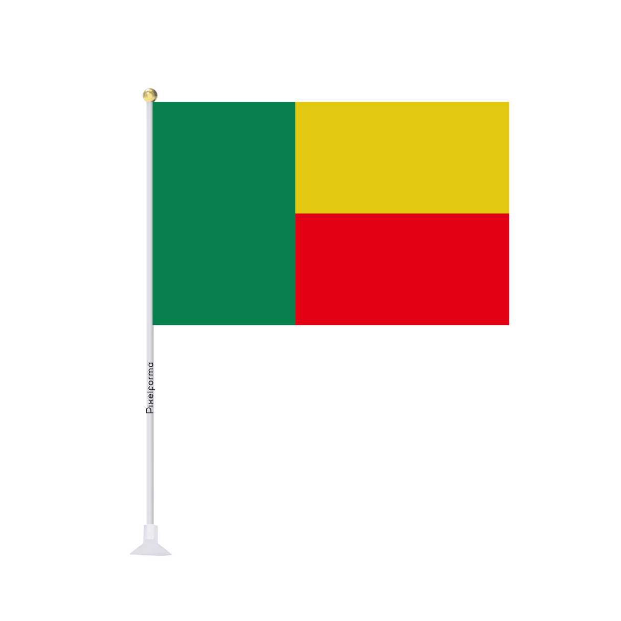 Mini drapeau ventouse Drapeau du Bénin - Pixelforma