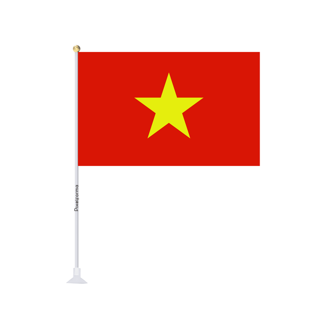 Mini drapeau ventouse Drapeau du Viêt Nam - Pixelforma