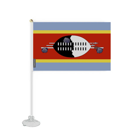 Mini Drapeau Ventouse Eswatini en Polyester - Pixelforma 