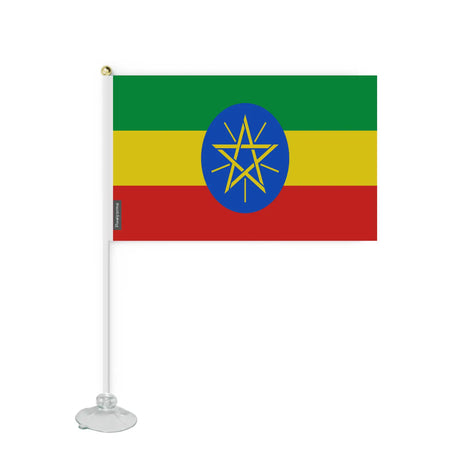 Mini drapeau ventouse éthiopie en polyester - pixelforma