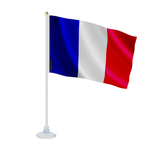 Mini drapeau ventouse france en polyester - pixelforma