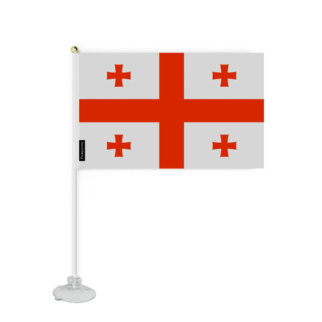 Mini drapeau ventouse géorgie en polyester - pixelforma