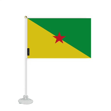 Mini Drapeau Ventouse Guyane en Polyester - Pixelforma 