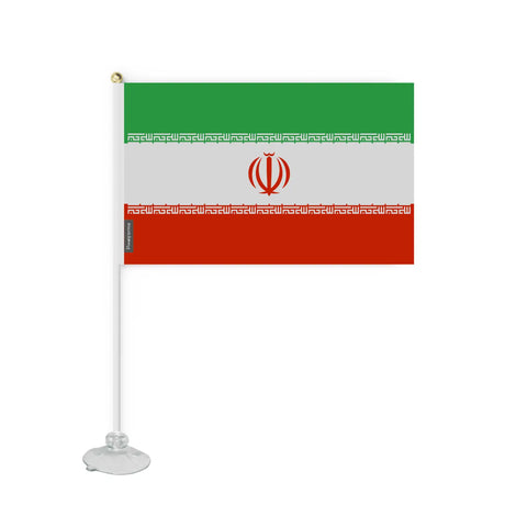 Mini drapeau ventouse iran en polyester - pixelforma