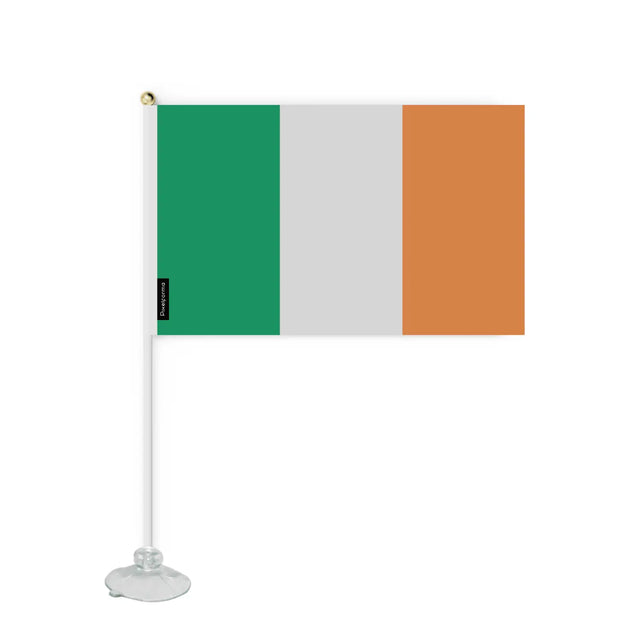 Mini drapeau ventouse irlande en polyester - pixelforma