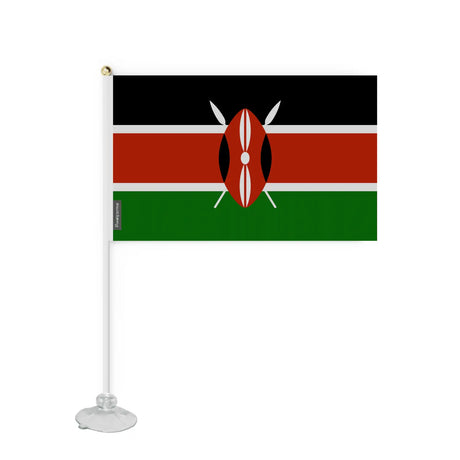 Mini drapeau ventouse kenya en polyester - pixelforma