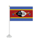 Mini Drapeau Ventouse l'Eswatini en Polyester - Pixelforma 