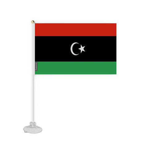 Mini drapeau ventouse libye en polyester - pixelforma