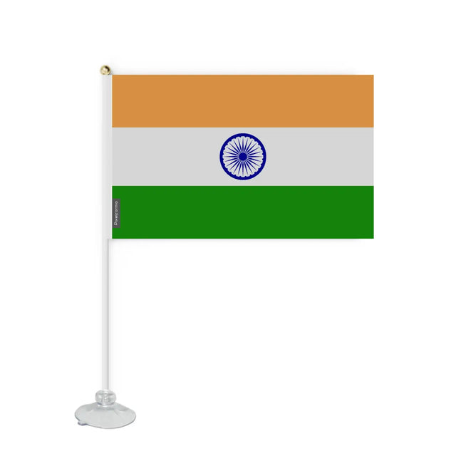 Mini drapeau ventouse l’inde en polyester - pixelforma