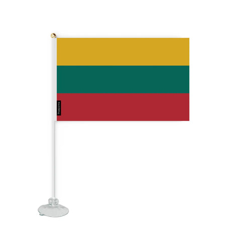 Mini drapeau ventouse lituanie en polyester - pixelforma