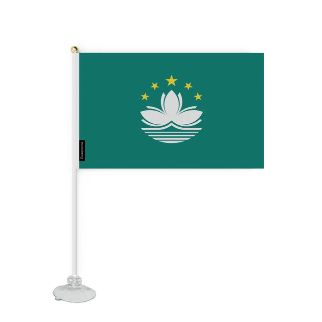 Mini Drapeau Ventouse Macao en Polyester - Pixelforma 