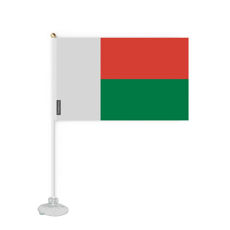 Mini drapeau ventouse madagascar en polyester - pixelforma