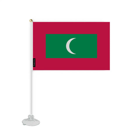 Mini Drapeau Ventouse Maldives en Polyester - Pixelforma 