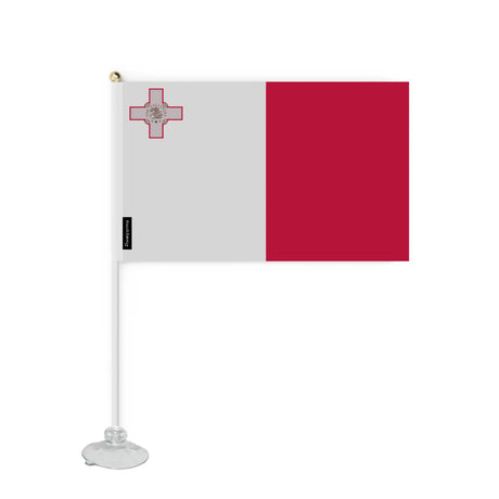 Mini drapeau ventouse malte en polyester - pixelforma