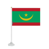 Mini Drapeau Ventouse Mauritanie en Polyester - Pixelforma 