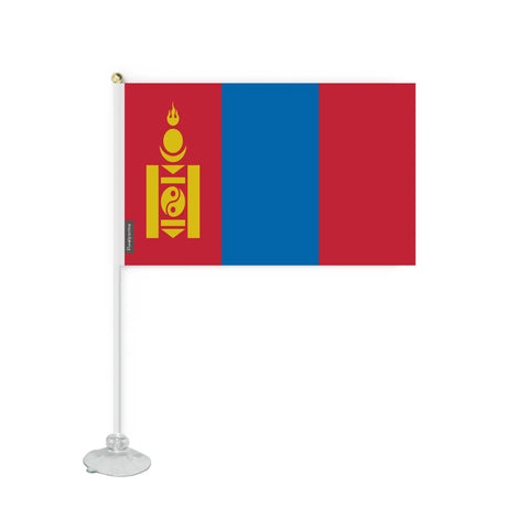 Mini drapeau ventouse mongolie en polyester - pixelforma