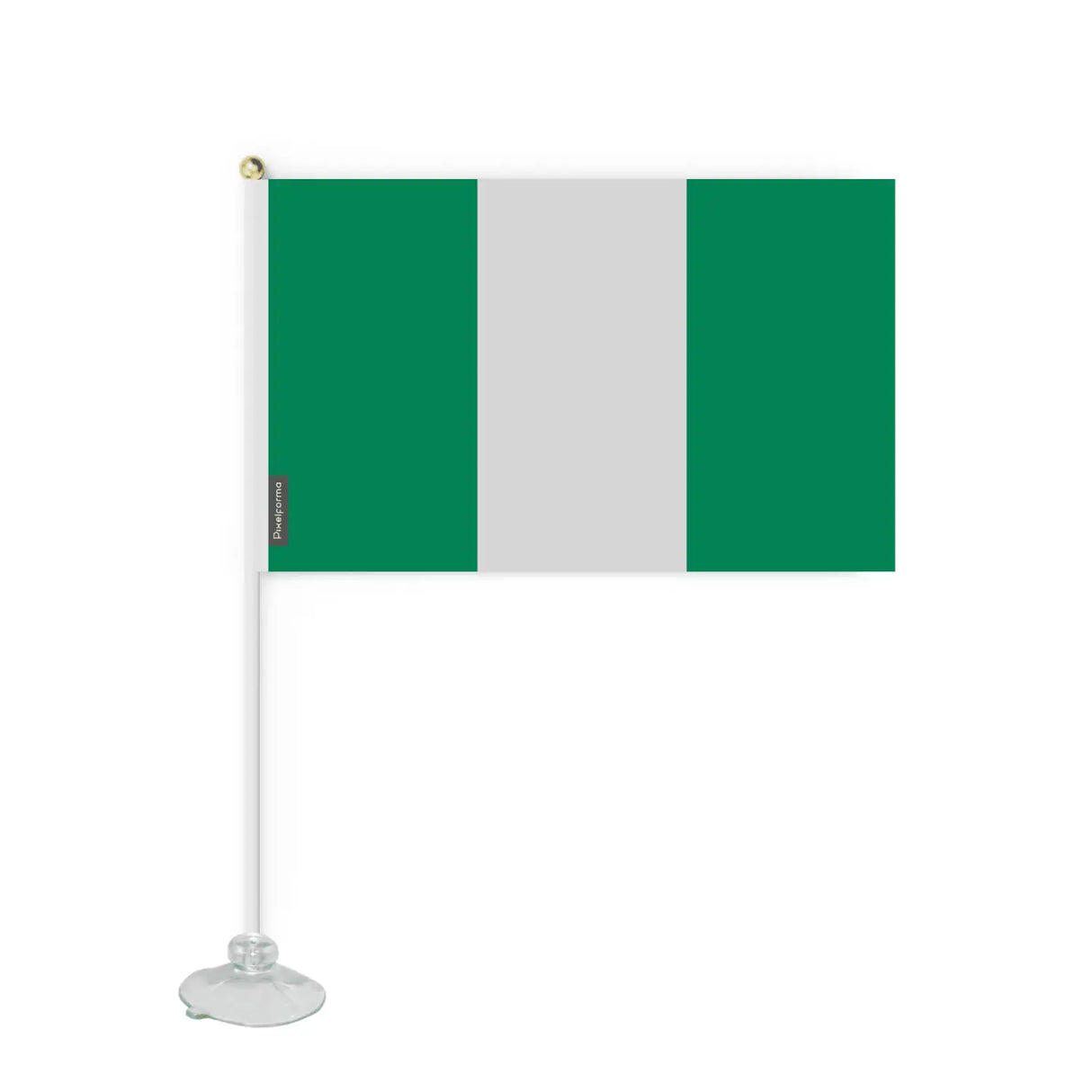 Mini drapeau ventouse nigeria en polyester - pixelforma