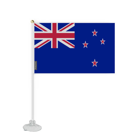 Mini drapeau ventouse nouvelle-zélande en polyester - pixelforma