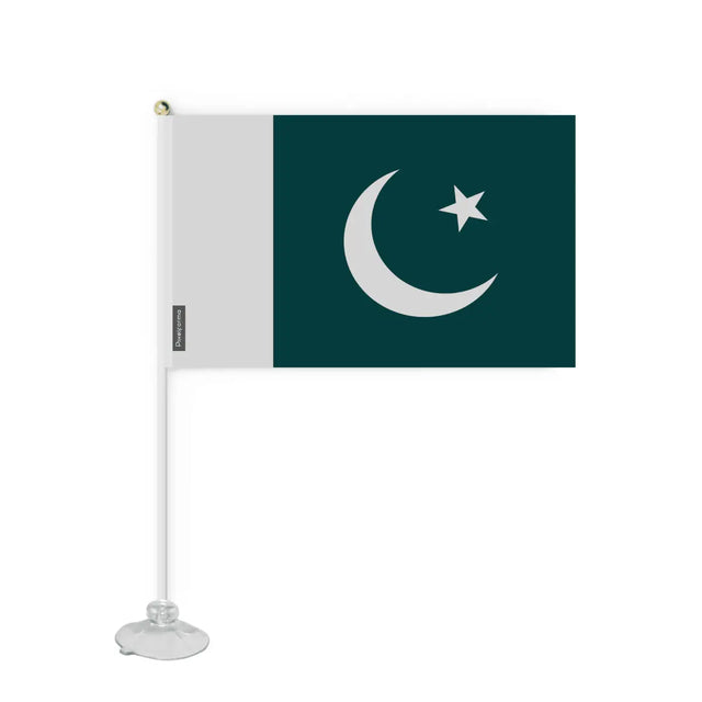 Mini Drapeau Ventouse Pakistan en Polyester - Pixelforma 