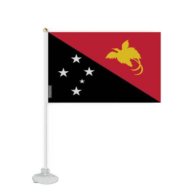 Mini drapeau ventouse papouasie-nouvelle-guinée en polyester - pixelforma