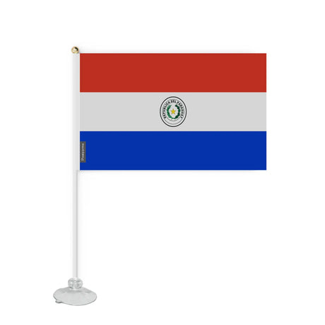 Mini drapeau ventouse paraguay en polyester - pixelforma