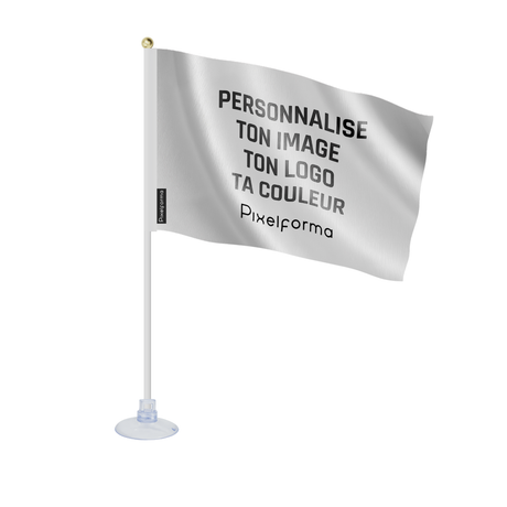 Mini drapeau ventouse drapeau personnalisé - pixelforma