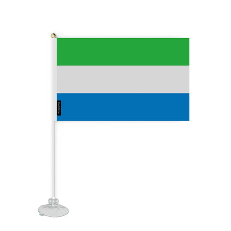 Mini drapeau ventouse sierra leone en polyester - pixelforma