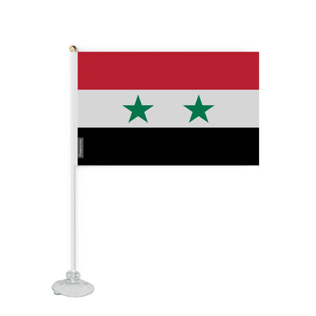 Mini drapeau ventouse syrie en polyester - pixelforma