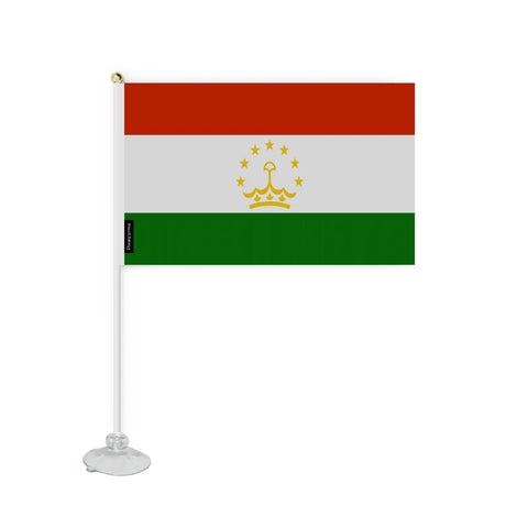 Mini drapeau ventouse tadjikistan en polyester - pixelforma