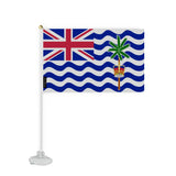 Mini Drapeau Ventouse Territoire britannique de l'océan Indien en Polyester - Pixelforma 