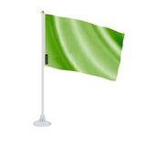 Mini drapeau vert france polyester avec ventouse