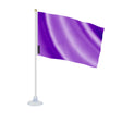 Mini drapeau violet france en polyester avec ventouse