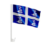 Mini drapeau voiture martinique polyester fixation fenêtre